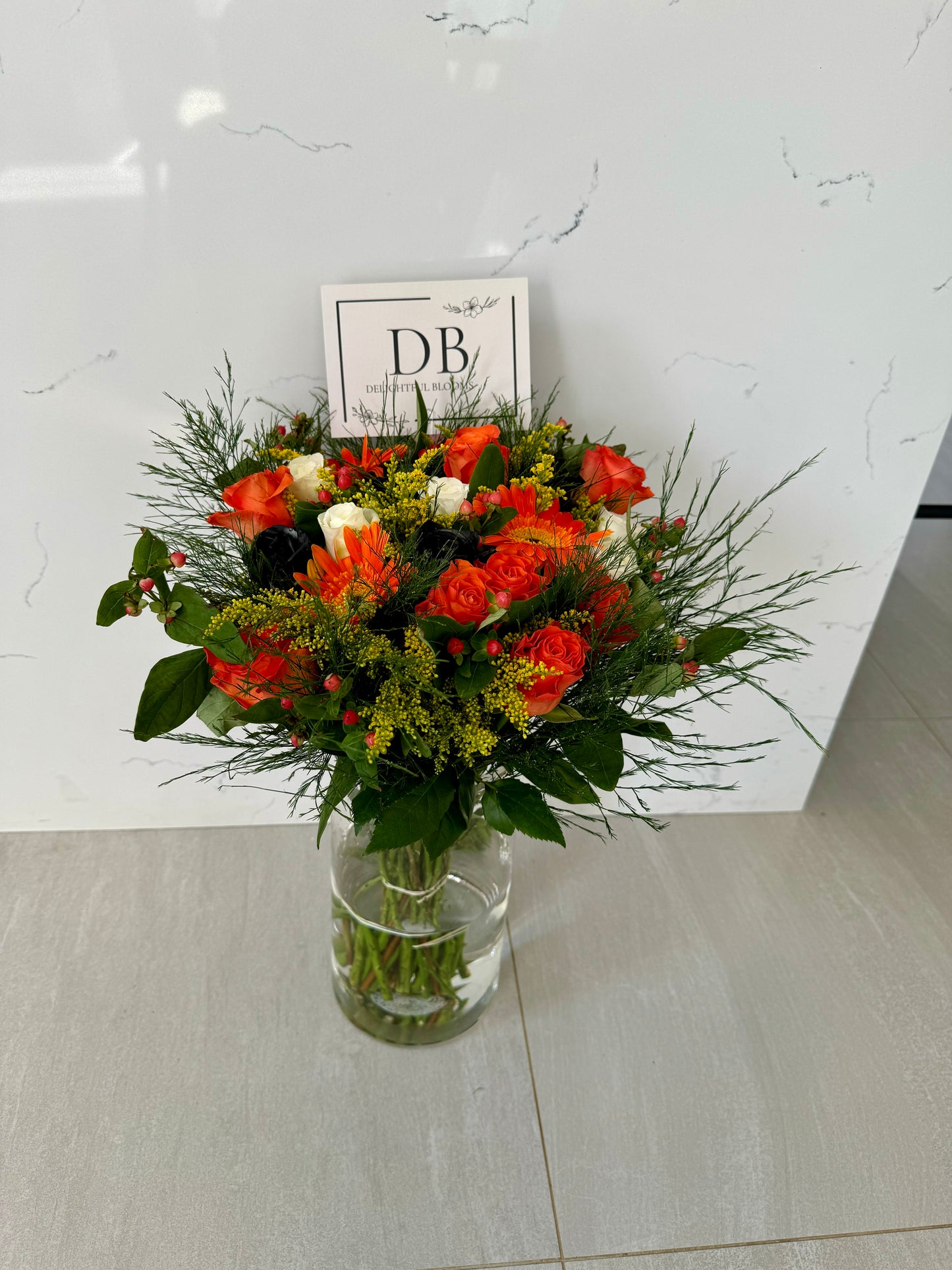 Seasonal Blooms and Vase Duet