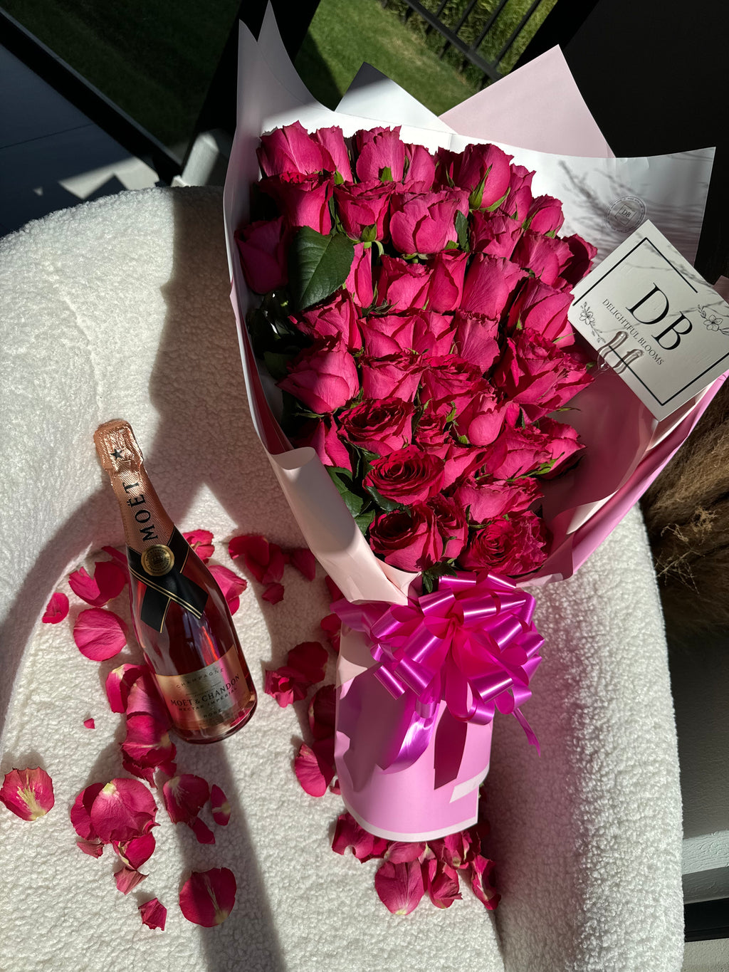 50 Pink roses