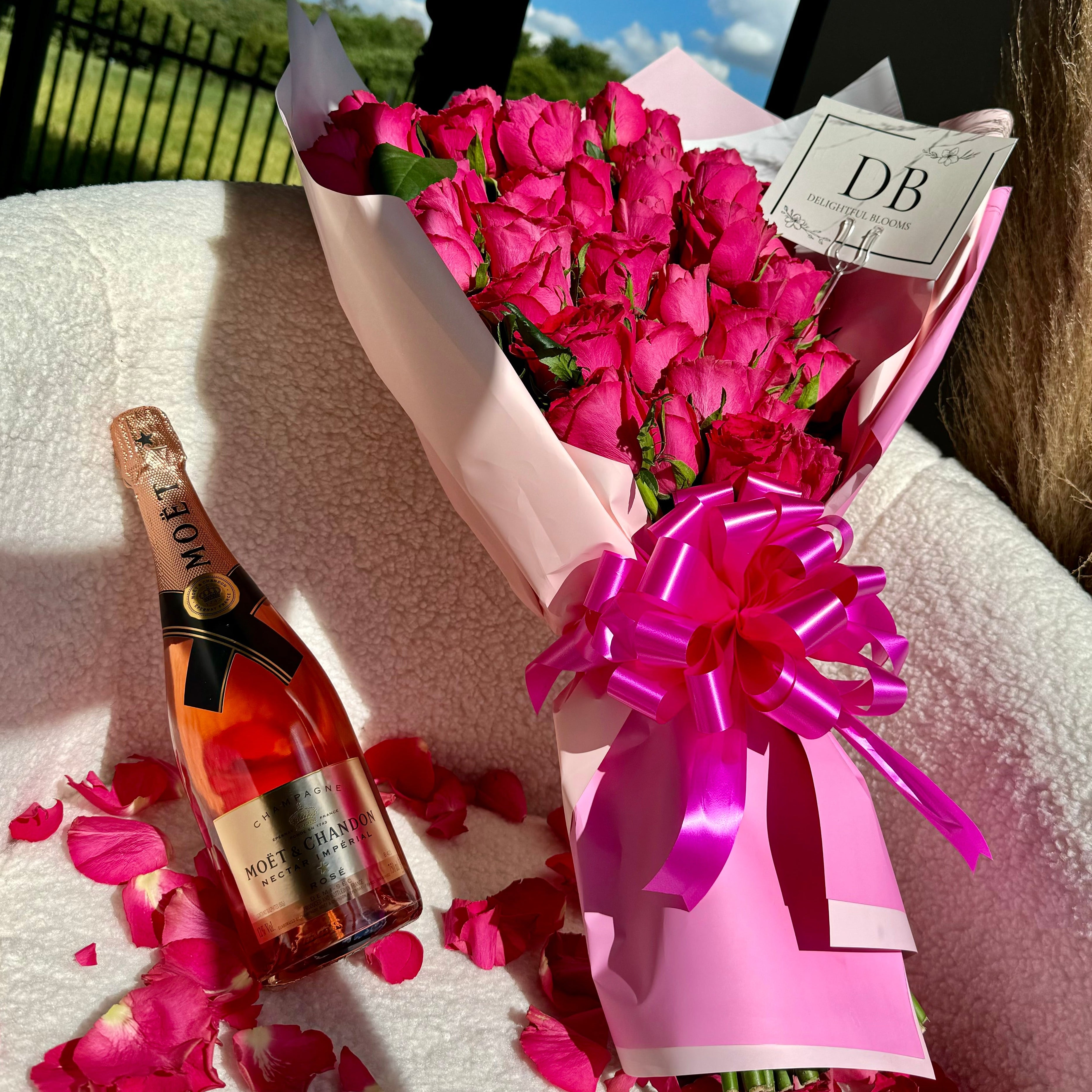 50 Pink roses
