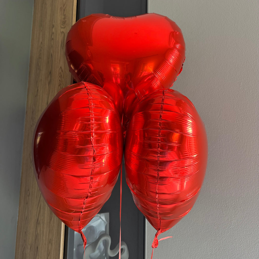 24” Heart Foil Balloon (Helium Filled)